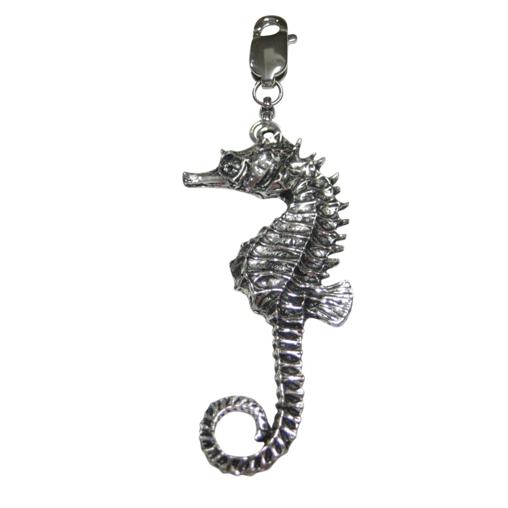 Large Sea Horse Pendant Zipper Pull Charm